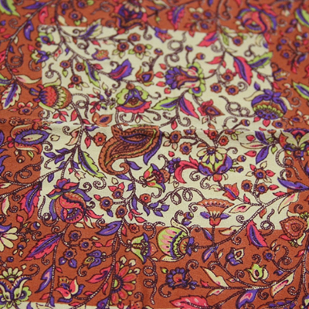 Square Pure Silk Scarf - Picture 4 of 7